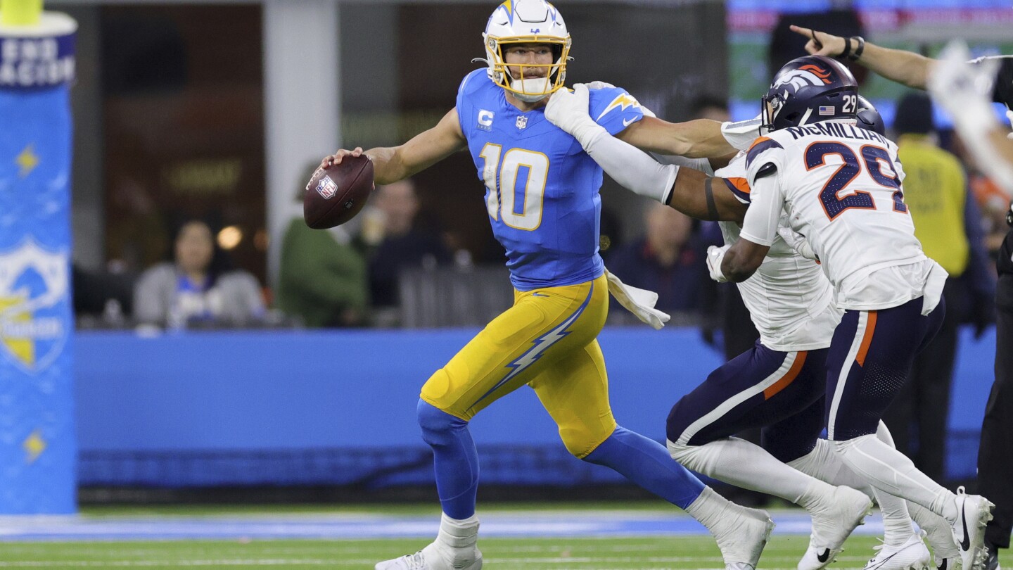 Chargers Defeat Broncos 34-27 in NFL