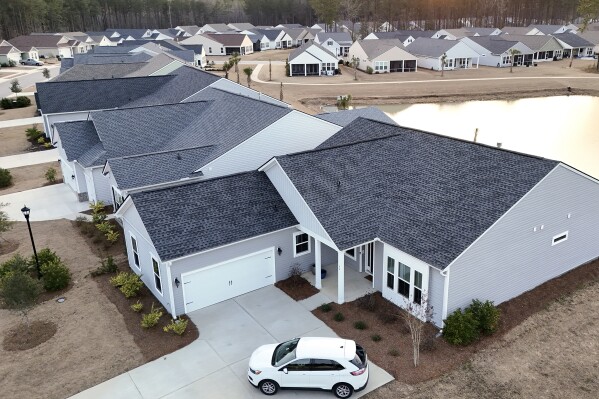 A housing development in Okatie, SC, is shown on on Feb. 1, 2024. On Thursday, Feb. 22, 2024, Freddie Mac reports on this week's average U.S. mortgage rates. (AP Photo/Gene J. Puskar)