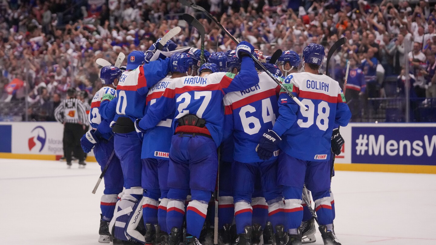 Slovakia surprises the US with overtime victory at ice hockey worlds, while Finland breezes past Norway