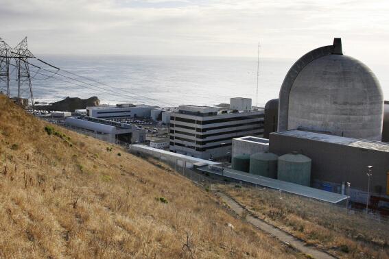 FILE - One of Pacific Gas & Electric's Diablo Canyon Power Plant's nuclear reactors in Avila Beach, Calif., is viewed Nov. 3, 2008. The Biden administration said Monday, Nov. 21, 2022, it is granting preliminary approval to spend up to $1.1 billion to help keep California's last operating nuclear power plant running. The Energy Department said it was creating a path forward for the Diablo Canyon Power Plant to remain open, with the final terms to be negotiated and finalized. The money could help the plant stay open beyond its planned 2025 closure. (AP Photo/Michael A. Mariant, File)