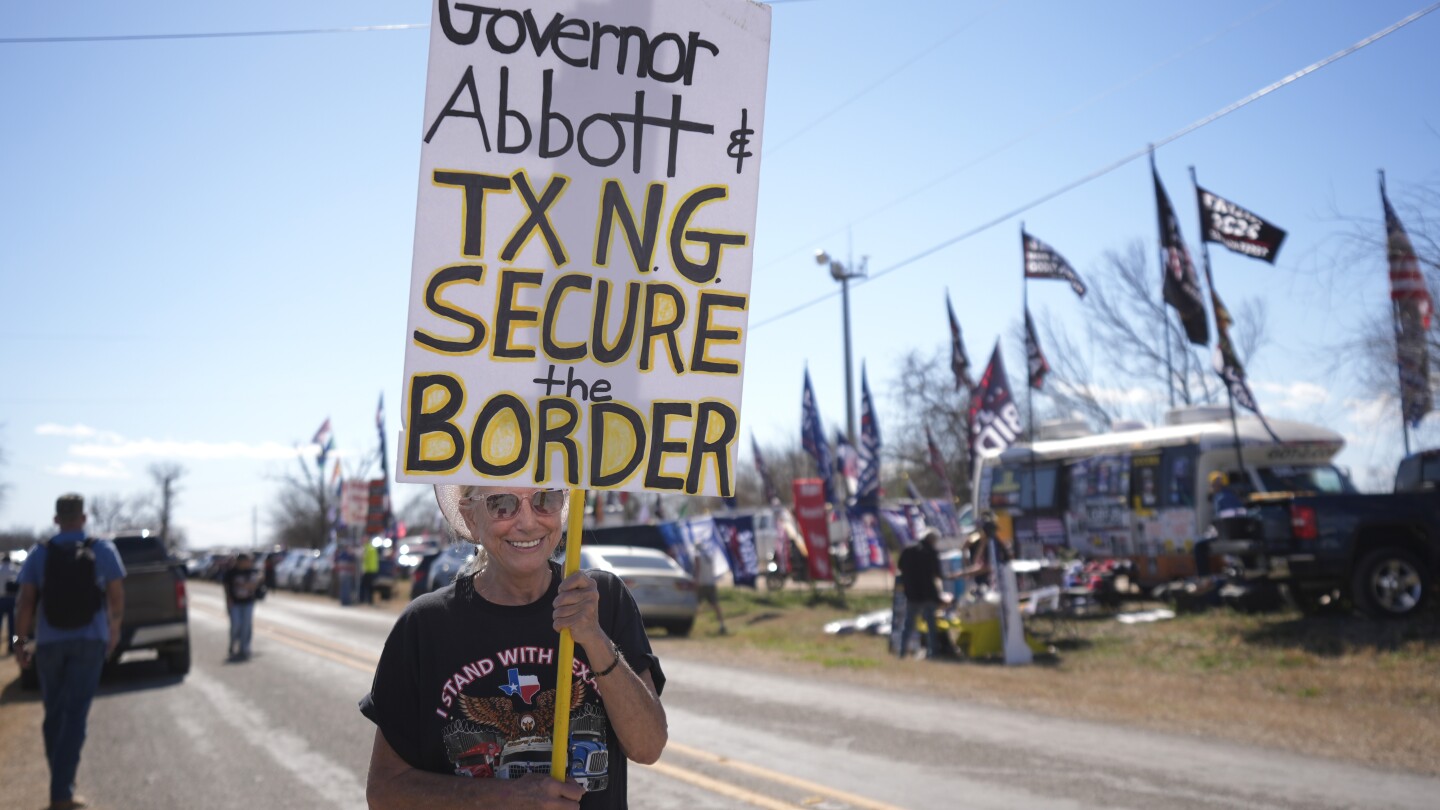 Губернаторите на Републиканската партия отново на границата с Тексас, за да продължат натиска върху Байдън относно преминаването на мигранти