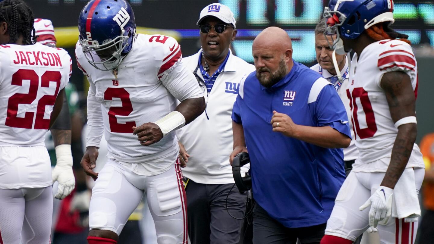 Giants backup QB Taylor hurt against Jets in preseason game