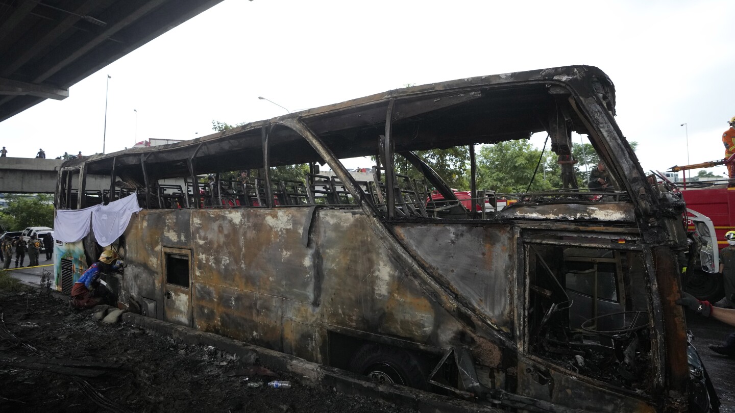 Thai bus driver charged