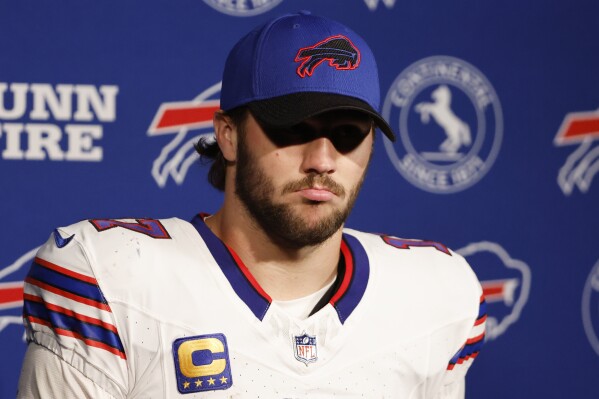 Quarterback Josh Allen says his new 'low positive' approach might be behind  Bills sluggish starts | AP News