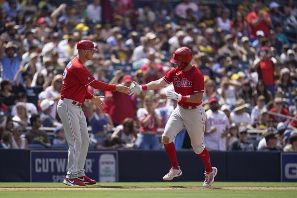 Phillies' Rhys Hoskins returns with two homers and other observations from  7-4 win over Padres