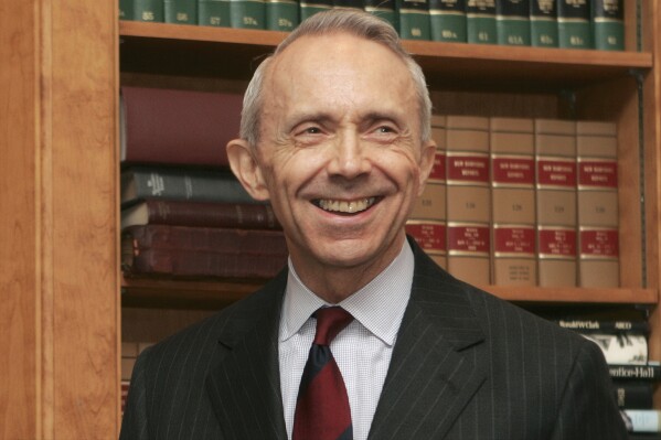 U.S. Supreme Court Justice David Souter, smiles after speaking during a dedication ceremony at the State Supreme Courthouse in Concord, N.H., July 9, 2008. (AP Photo/Jim Cole, File)