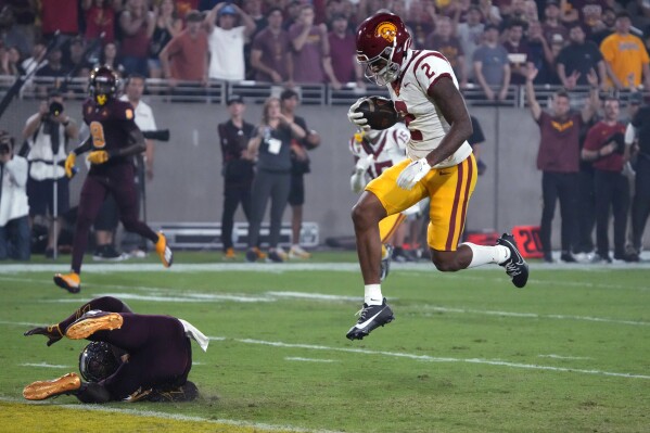 Caleb Williams, Brenden Rice Lead No. 5 USC Football To 42-28 Win