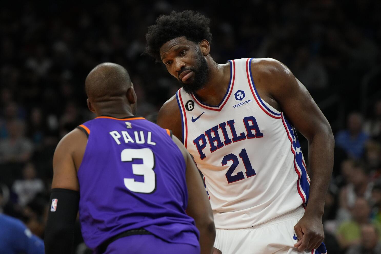 MVP candidate Joel Embiid (calf) available against Suns