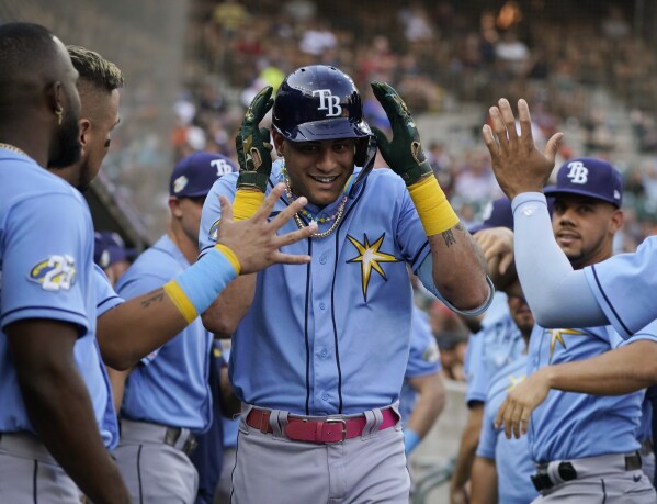 Jose Siri homers and drives in 3 runs to help Rays rout Tigers 8-0