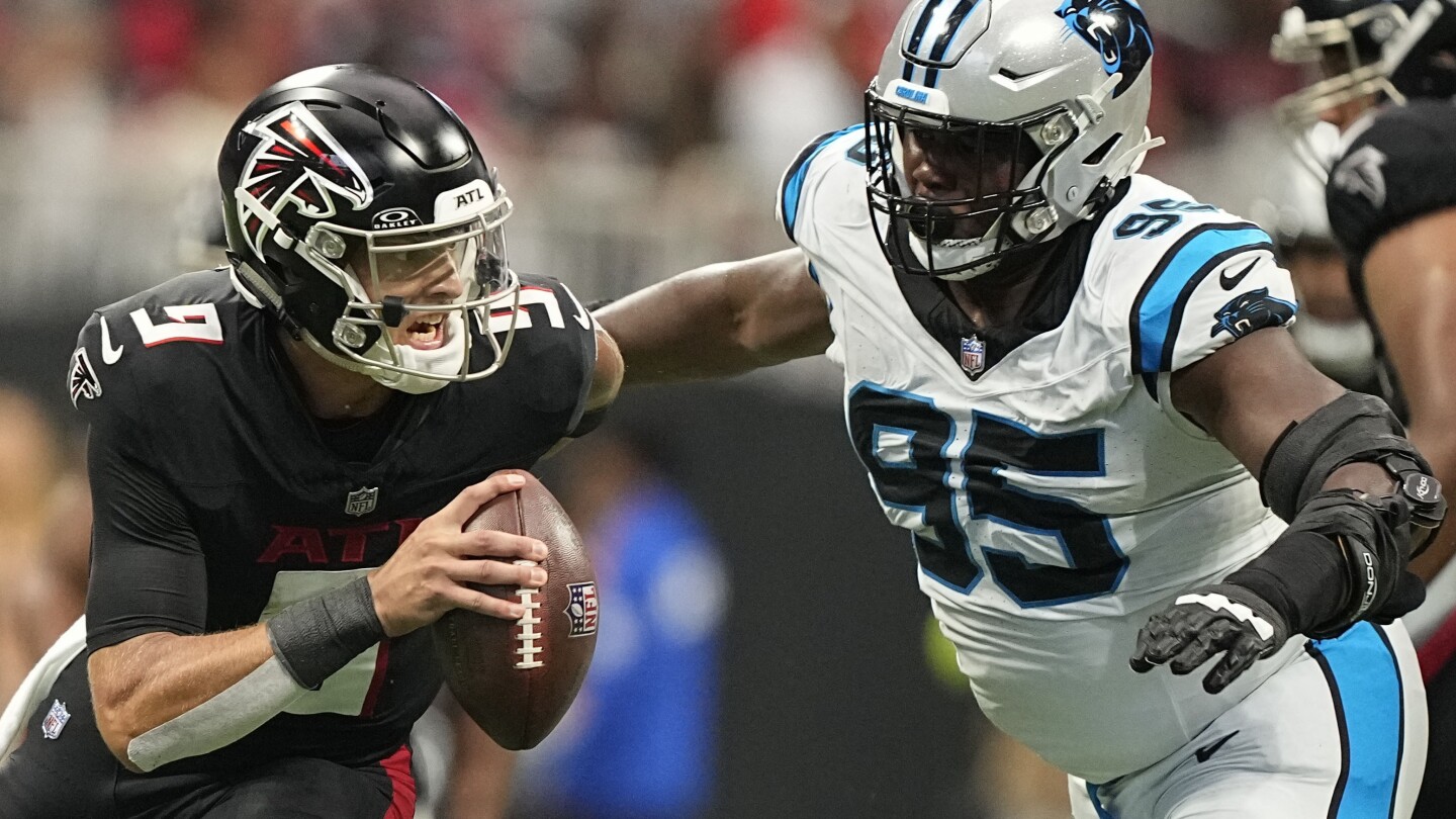 Run game, Jessie Bates III power Falcons past Panthers