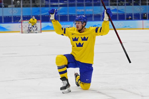Custom Team Sweden Olympic Hockey Jersey