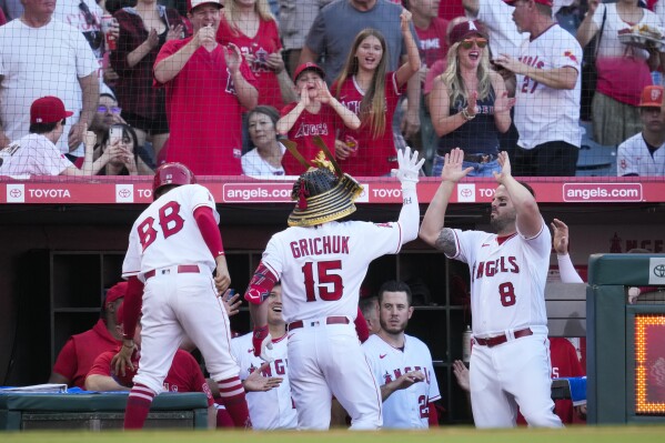 Randal Grichuk helps power Angels to victory over Atlanta Braves