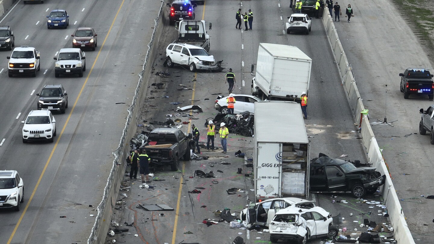 Texas Tragedy: Man Faces Intoxication Manslaughter Charges After Deadly 17-Vehicle Crash Claims 5 Lives
