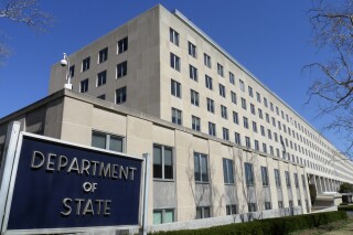 The Harry S. Truman Building, headquarters for the State Department, is seen in Washington, March 9, 2009. (AP Photo/J. Scott Applewhite, File)