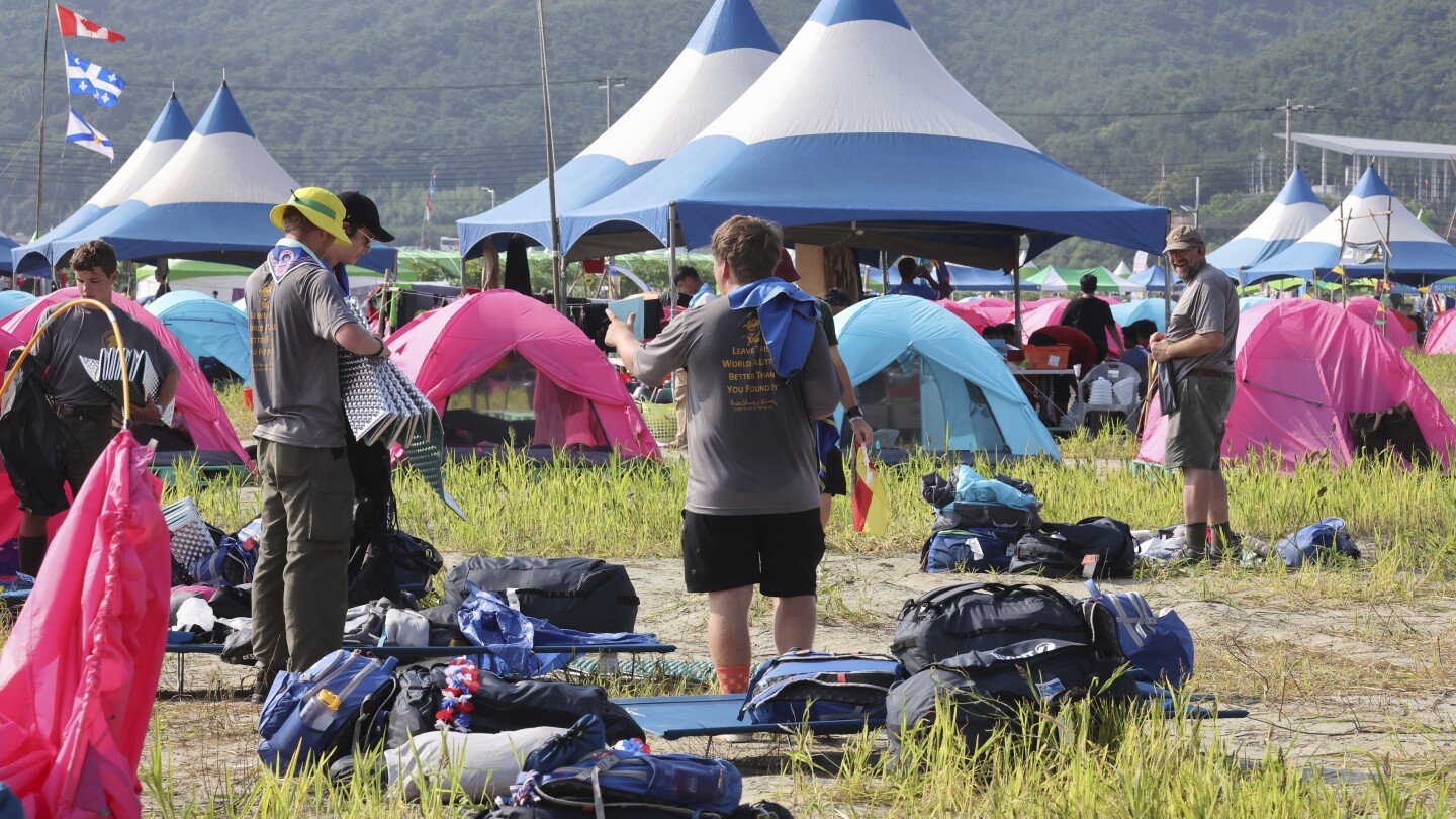 Storm Khanun forces thousands of young scouts to leave South Korean world jamboree