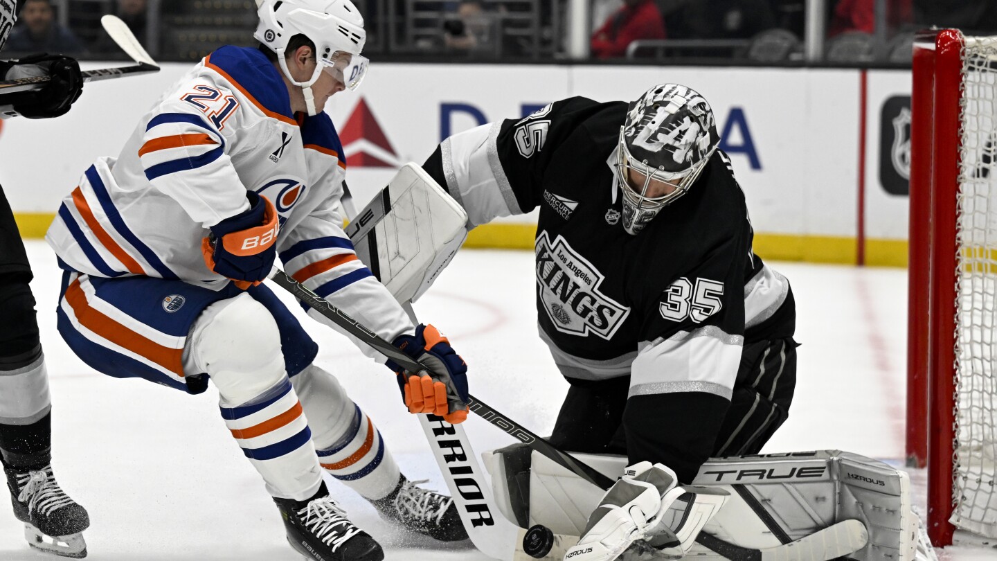 Kings blank Oilers 3-0, Kuemper records fifth shutout