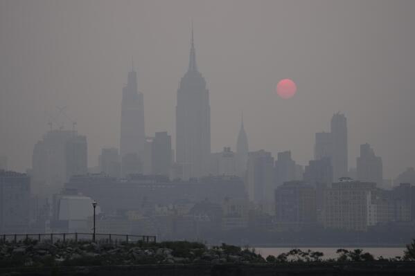 NYC air quality: Photos from sky over Yankee Stadium