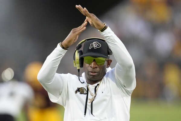 Colorado coach Deion Sanders calls late game times 'stupidest thing ever  invented in life' | AP News