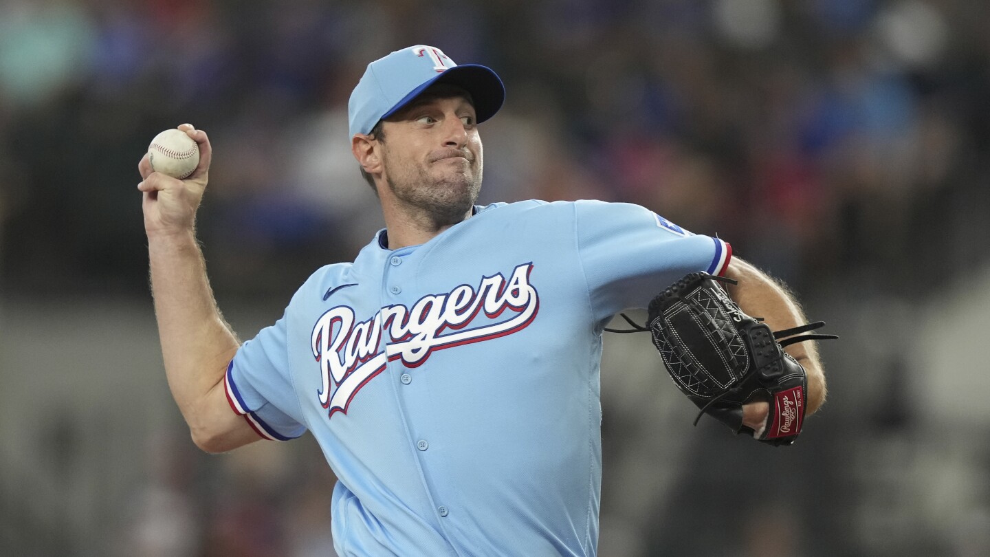 Scherzer dominates through seven innings as Rangers blank Angels