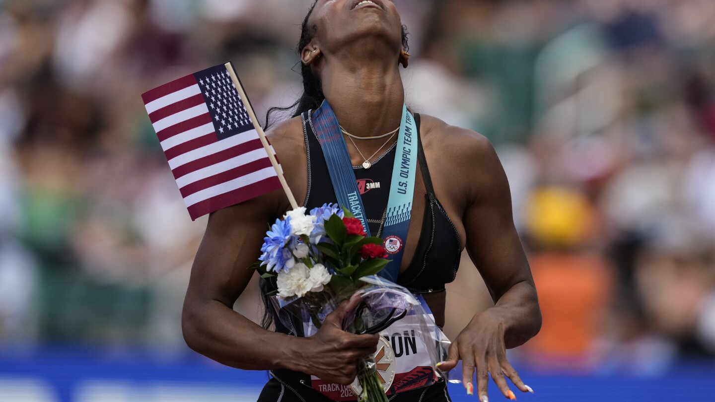 Alaysha Johnson Wins Silver in 100m Hurdles Trials