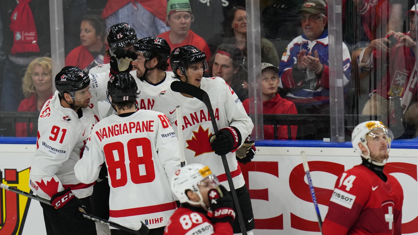 Le Canada bat la Suisse 3-2 et les États-Unis battent le Kazakhstan 10-1 au Championnat du monde de hockey