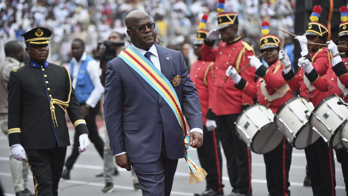 КИНШАСА Конго АП — Президентът Феликс Чисекеди на Демократична република