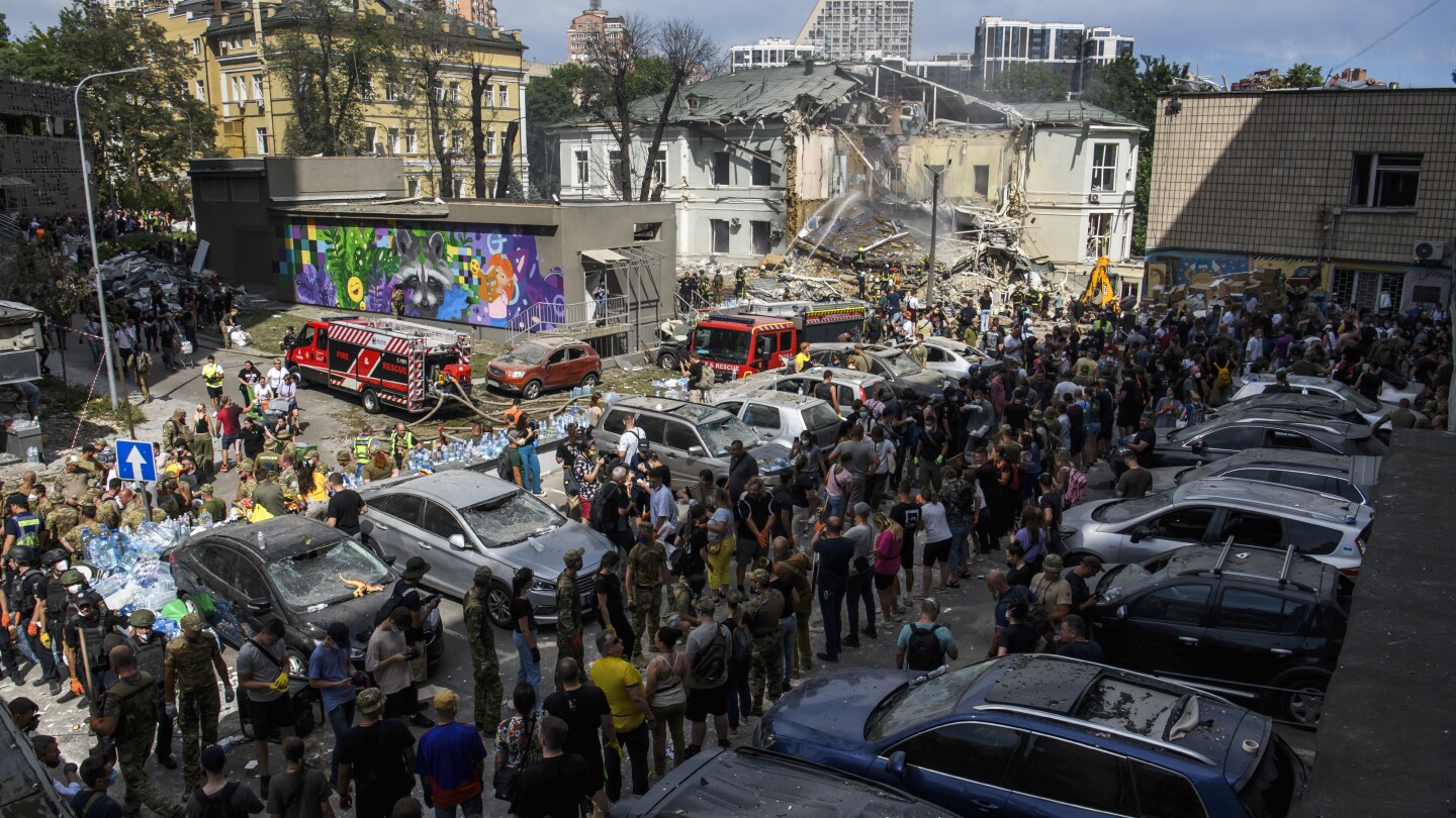 Kyiv mourns as rescuers make last-ditch efforts at children’s hospital hit by Russian missile