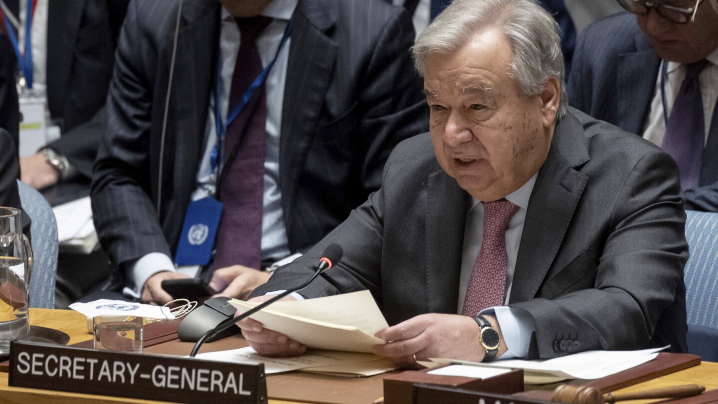 ОБЕДИНЕНИ НАЦИИ АП — Генералният секретар на ООН ще посочи
