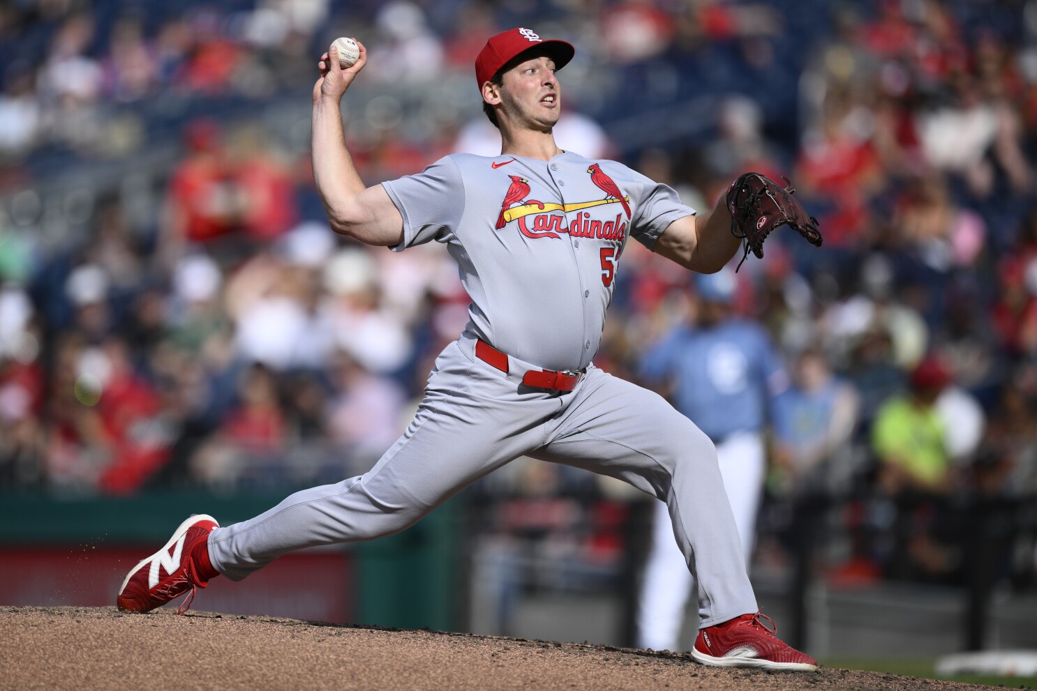 The Cardinals finally allowed a run, but their winning streak rolls on after a victory over the Nats