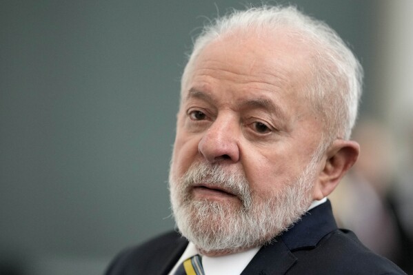 FILE - Luiz Inacio Lula da Silva, President of Brazil, arrives for a German and Brazil governments meeting at the chancellery in Berlin, Germany, Monday, Dec. 4, 2023. Israel on Sunday, Feb. 18, 2024, condemned Brazil's president for comparing the situation in Gaza to the Holocaust, accusing him of being antisemitic and trivializing the Naza genocide of European Jews during World War II. The outcry further strained relations between the countries, which have deteriorated since President Lula returned to office last year. (AP Photo/Markus Schreiber, File)