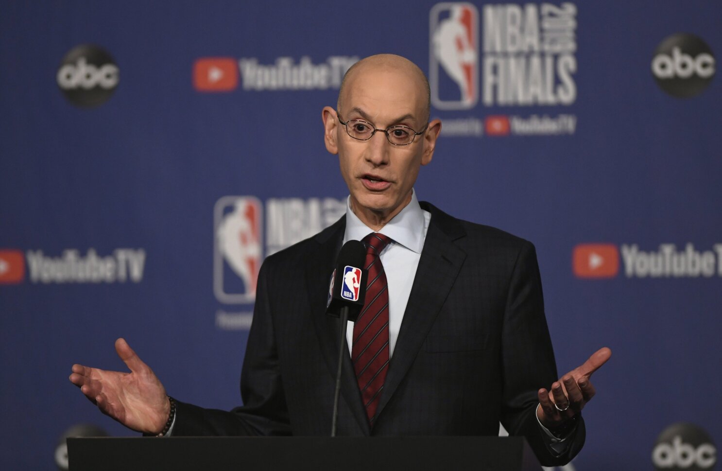 NBA Commissioner Adam Silver  NBA Board of Governors Press Conference -  Addresses serious issues 