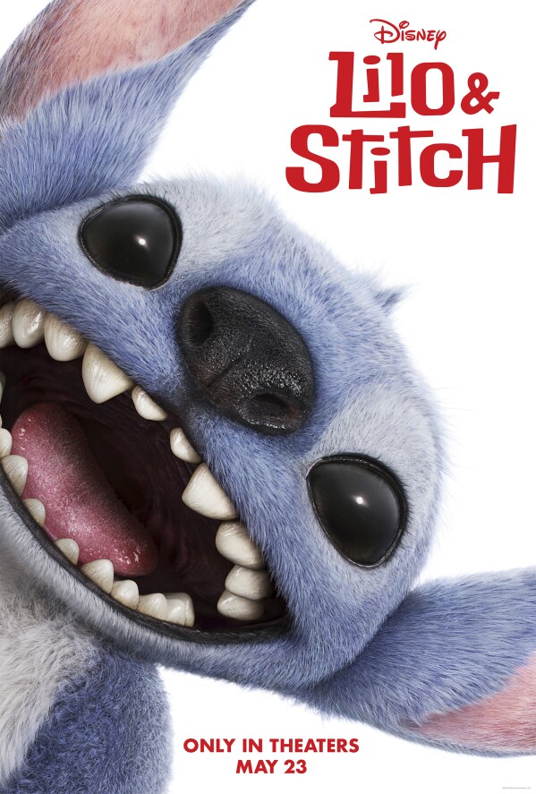 This image released by Disney shows promotional art for "Lilo & Stitch." (Disney via AP)