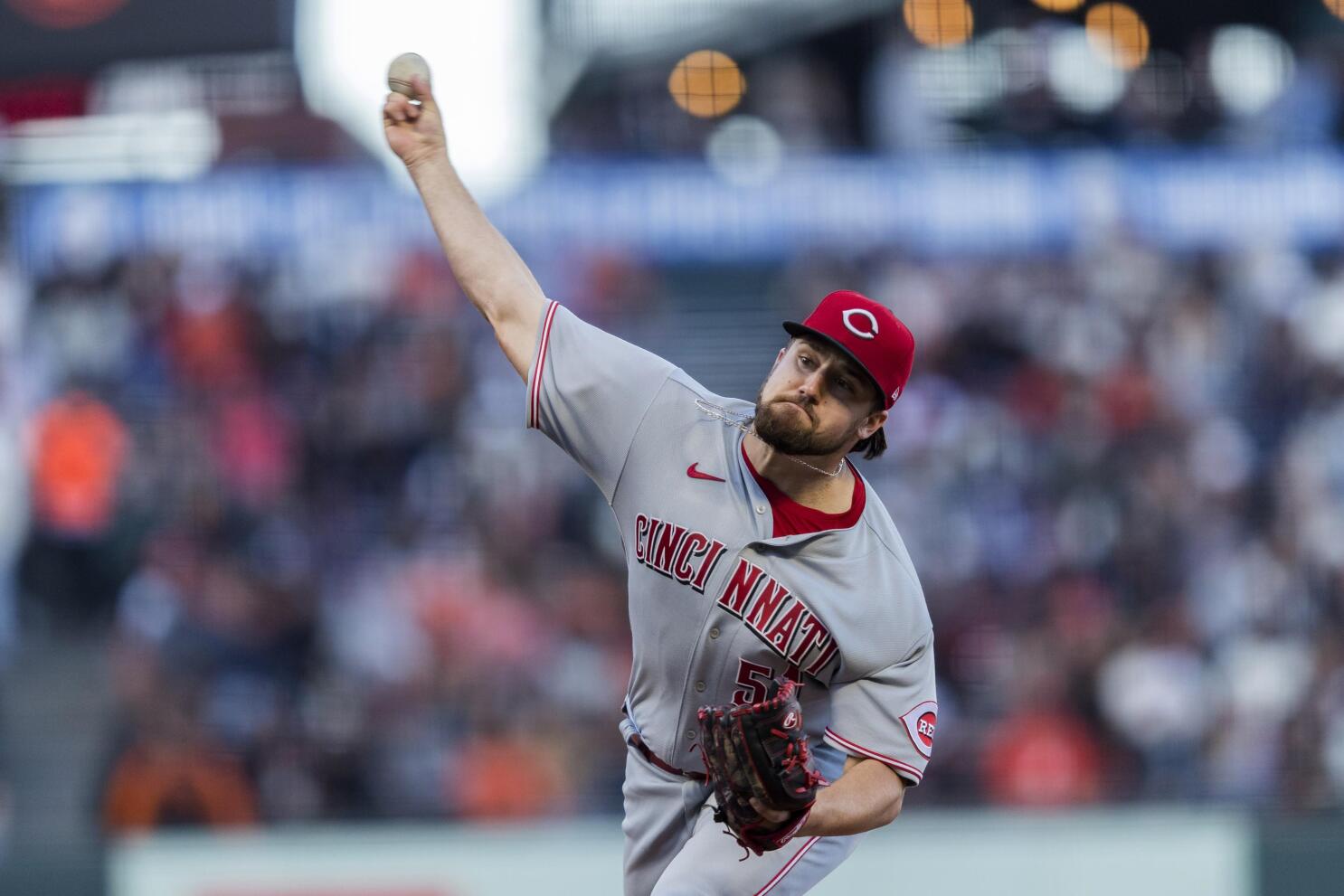 Graham Ashcraft of the Cincinnati Reds pitches during a game against  News Photo - Getty Images