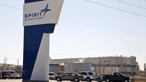 This Thursday, July 25, 2013, photo shows Spirit AeroSystems in Wichita, Ks. The major supplier to the world’s biggest aircraft manufacturers is suspending operations at a critical plant in Kansas after union workers rejected a tentative contract, sending shares of Boeing and Airbus lower Thursday, June 22, 2023. (Mike Hutmacher/The Wichita Eagle via AP, File)