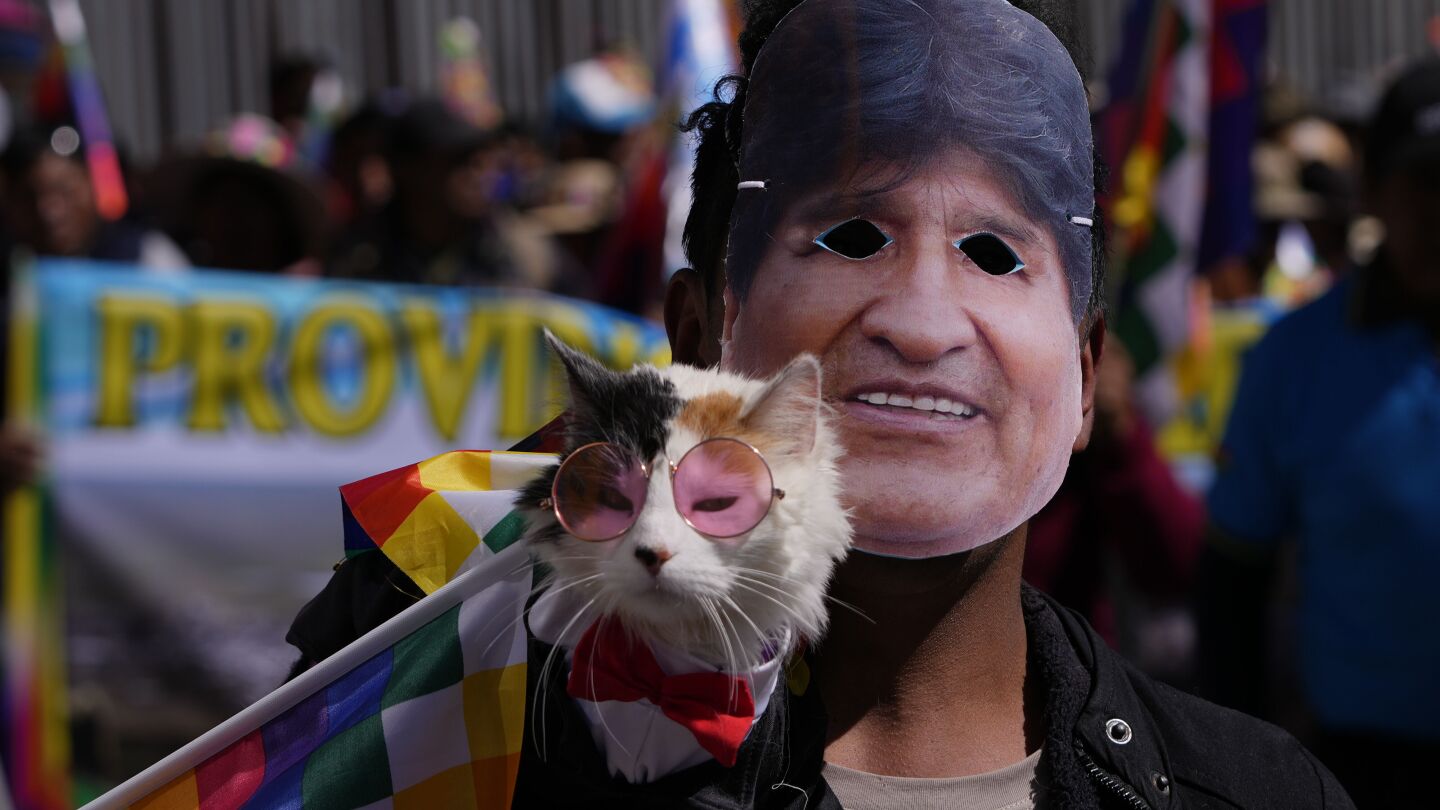 Supporters of Bolivia’s ex-leader Morales clash with police in push to secure his candidacy