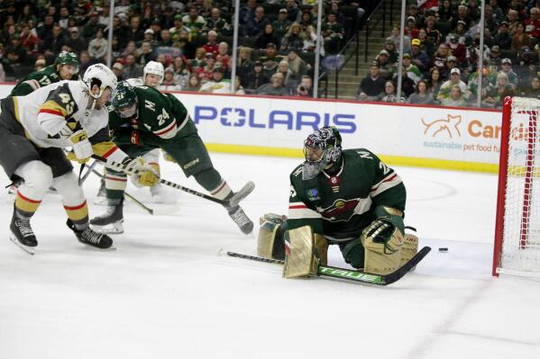 Marc-Andre Fleury smacked his stick, then Wild snapped out of it