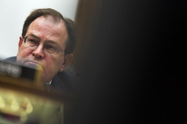 FILE - Dennis Pierce, national president, Brotherhood of Locomotive Engineers and Trainmen, testifies on Capitol Hill in Washington on June 2, 2015, before the House Transportation and Infrastructure Committee. Pierce, the longtime head of the second-largest rail union announced Friday, Dec. 16, 2022, that he will clear the way for Eddie Hall, the upstart candidate who beat him, by retiring instead of fighting to keep his office in a second election. (AP Photo/Cliff Owen, File)