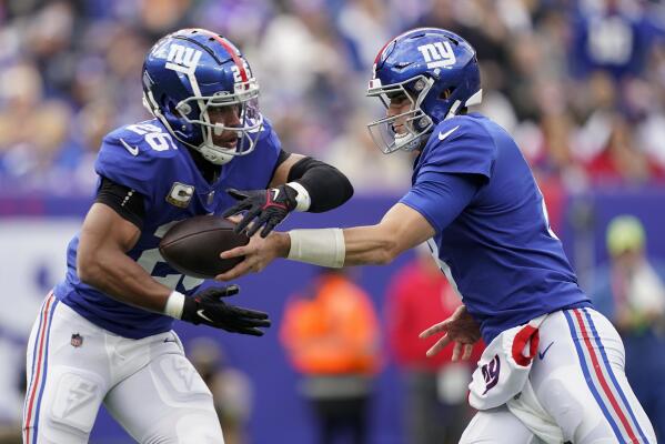 Saquon Barkley rushes for 152 yards, TD to push Giants to 7-2 on