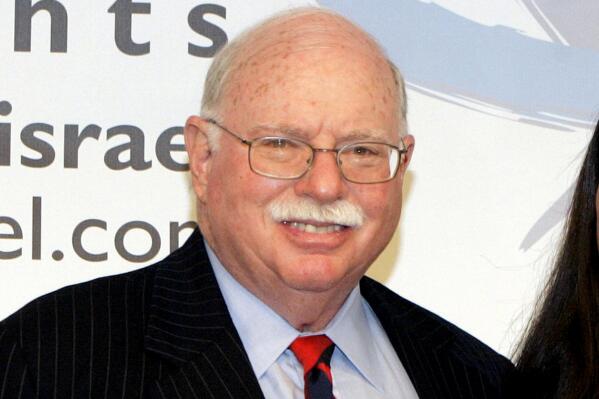 FILE - Philanthropist Michael Steinhardt, founder of Taglit-Birthright Israel, poses for photos, May, 31, 2006, in New York. Steinhardt has agreed to turn over $70-million worth of stolen antiquities and will be subject to an unprecedented lifetime ban on acquiring antiquities, the Manhattan district attorney announced Monday, Dec. 6, 2021. (AP Photo/Taglit-birthright, David Karp, File)