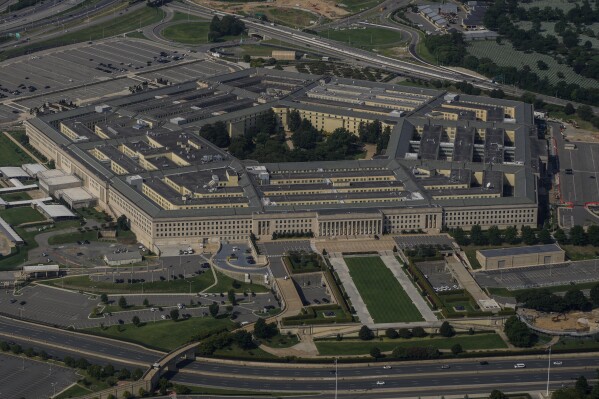 The Pentagon is seen on Sunday, Aug. 27, 2023, in Washington. (AP Photo/Carolyn Kaster)