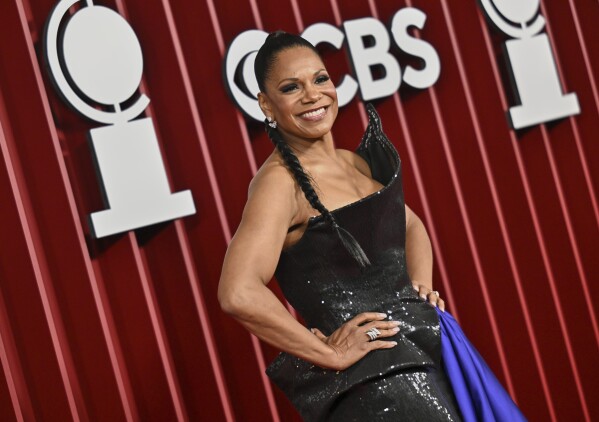 Audra McDonald arrives at the 78th Tony Awards on Sunday, June 8, 2025, at Radio City Music Hall in New York. (Photo by Evan Agostini/Invision/AP)