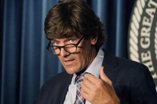 Mississippi State Health Officer Dr. Thomas Dobbs responds to a question during a news briefing regarding Mississippi's COVID-19 response in Jackson, Miss., Thursday, Aug. 19, 2021. (AP Photo/Rogelio V. Solis)