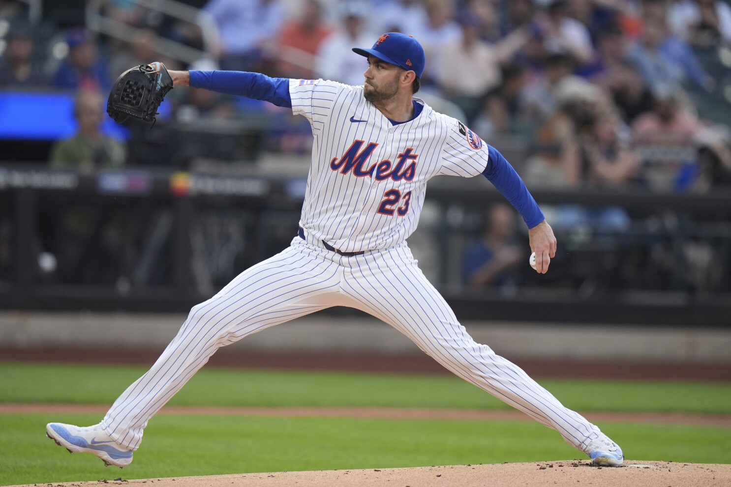 Peterson pitches 1st complete game as Mets get 2 homers from Nimmo and 1 from Soto to beat Nats 5-0