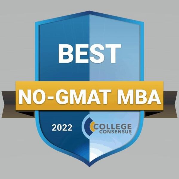 College Consensus Best No-GMAT MBA Ranking Badge