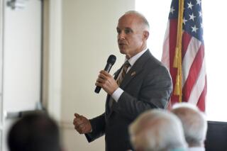 File - Judge Daniel McCaffery speaks at the Friendly Sons of St. Patrick "Liquid Lunch & Irish Fare" at the Lodge at Sharp Mountain, March 15, 2019, in Pottsville, Pa. McCaffery, will run for an open seat on the Pennsylvania Supreme Court in the November 2023 election, a campaign aide said Friday, Nov. 18, 2022. (Jacqueline Dormer/Republican-Herald via AP, File)