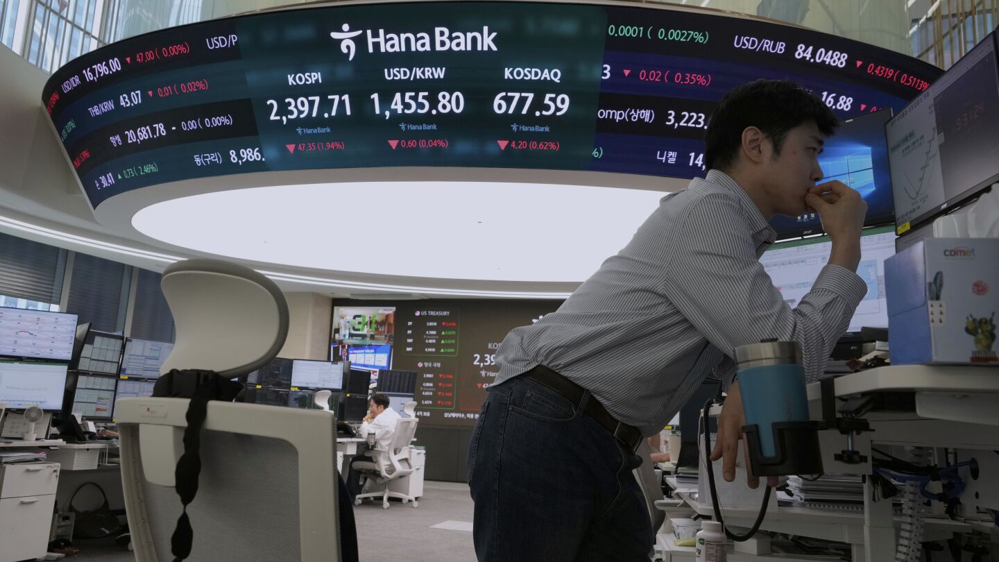 International stocks wobble as US-China industry battle escalates