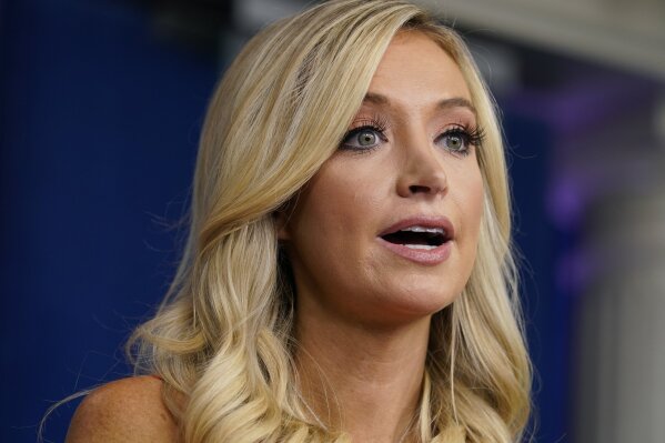 White House press secretary Kayleigh McEnany speaks during a press briefing at the White House, Monday, June 29, 2020, in Washington. (AP Photo/Evan Vucci)