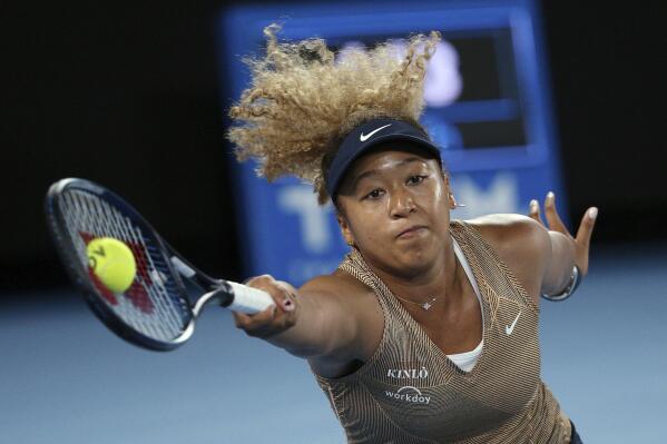 FILE - Naomi Osaka of Japan plays a forehand during their singles match against Andrea Petkovic of Germany at the Summer Set tennis tournament ahead of the Australian Open in Melbourne, Australia, Friday, Jan. 7, 2022. Osaka is a four-time Grand Slam champion who helped spark a conversation about athletes’ mental health when she pulled out of last year’s French Open before her second-round match and revealed that she has dealt with anxiety and depression. (AP Photo/Hamish Blair, File)