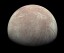 This image provided by NASA, processed by Kevin M. Gill, shows Jupiter's moon Europa captured by the Juno spacecraft on Sept. 29, 2022, with north to the left. Research published Monday, March 4, 2024, suggests there's less oxygen on the icy surface of Jupiter's moon Europa than thought — and that could affect what if any life might be lurking in the moon’s underground ocean. (Kevin M. Gill/NASA/JPL-Caltech/SwRI via Ǻ)
