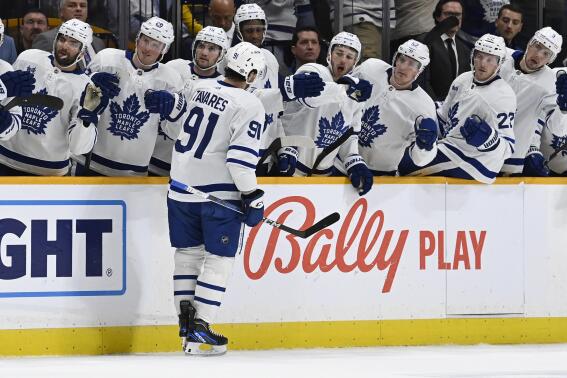 Marner gets 500th point, Maple Leafs beat Red Wings 4-1